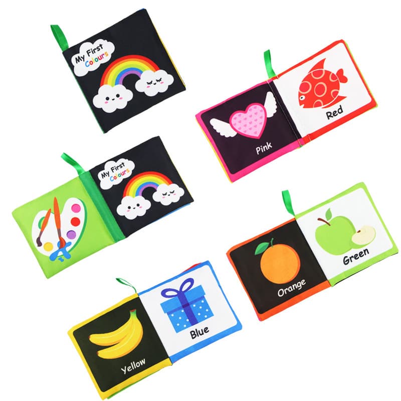 Livre Tactile Montessori – Contraste Noir & Blanc
