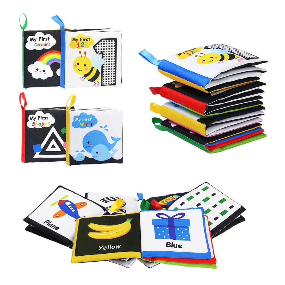 Livre Tactile Montessori – Contraste Noir & Blanc 3