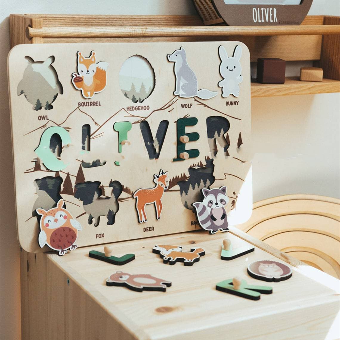 Busy Board Baby Montessori en Bois