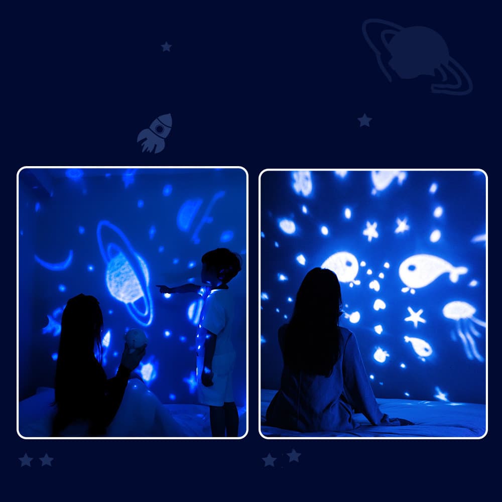 Galaxy Star Projector — Astronaut Night Light 8