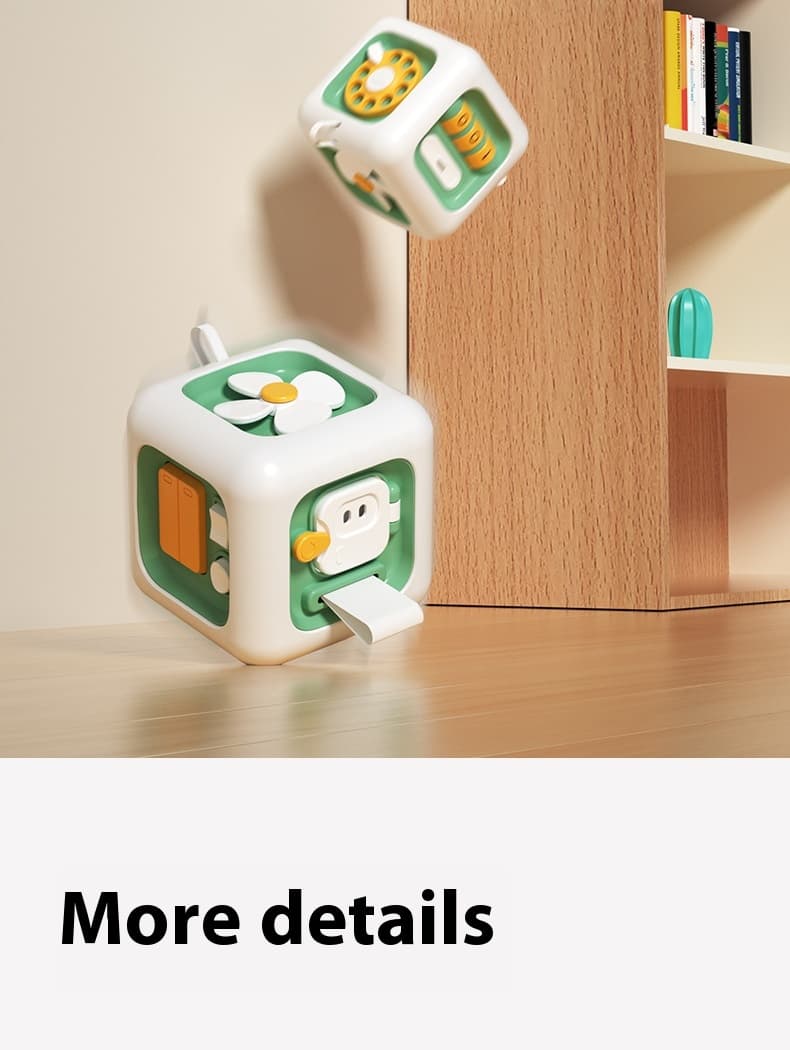 Baby Cube Puzzle Hexahedral Organ Busy Box 7