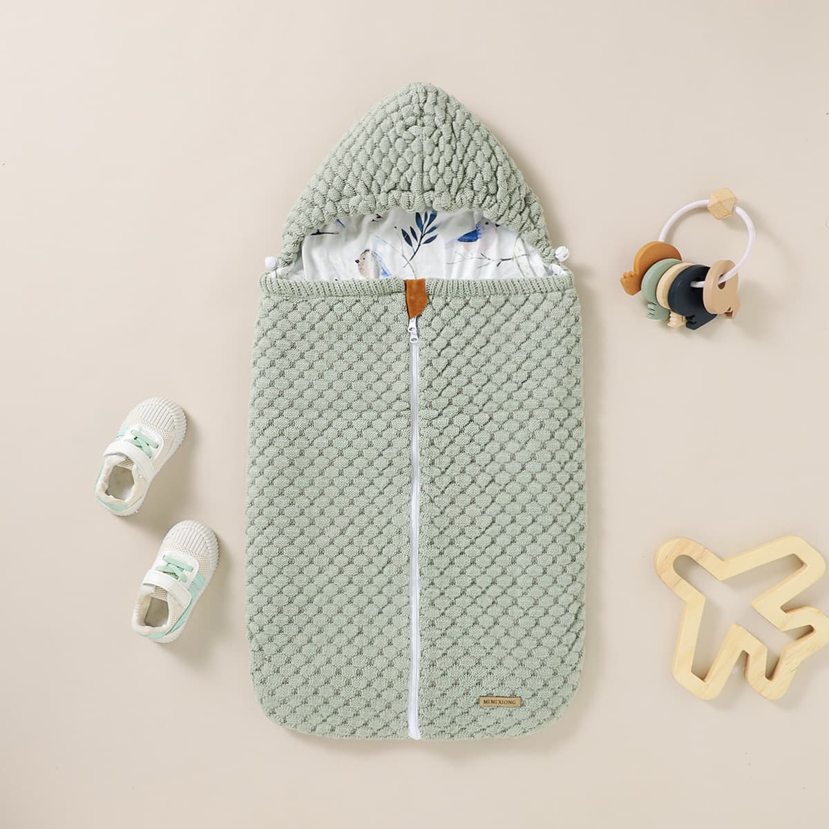 Newborn Cocoon Wrap Swaddle Sleeping Bag 3